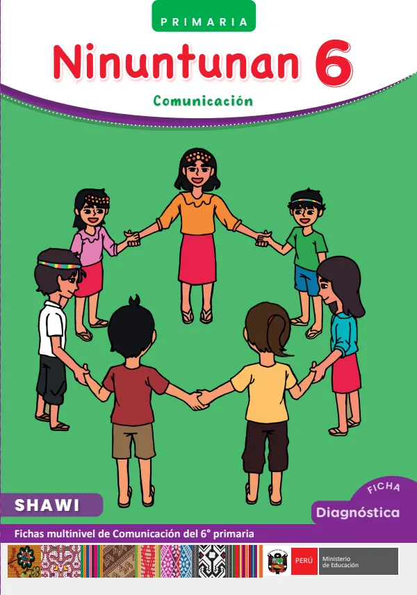 6 Ninuntunan - Shawi: Fichas multinivel de Comunicación del 6° Primaria (MINEDU) PDF 1 Portada de 6 Ninuntunan - Shawi: Fichas multinivel de Comunicación del 6° Primaria - MINEDU