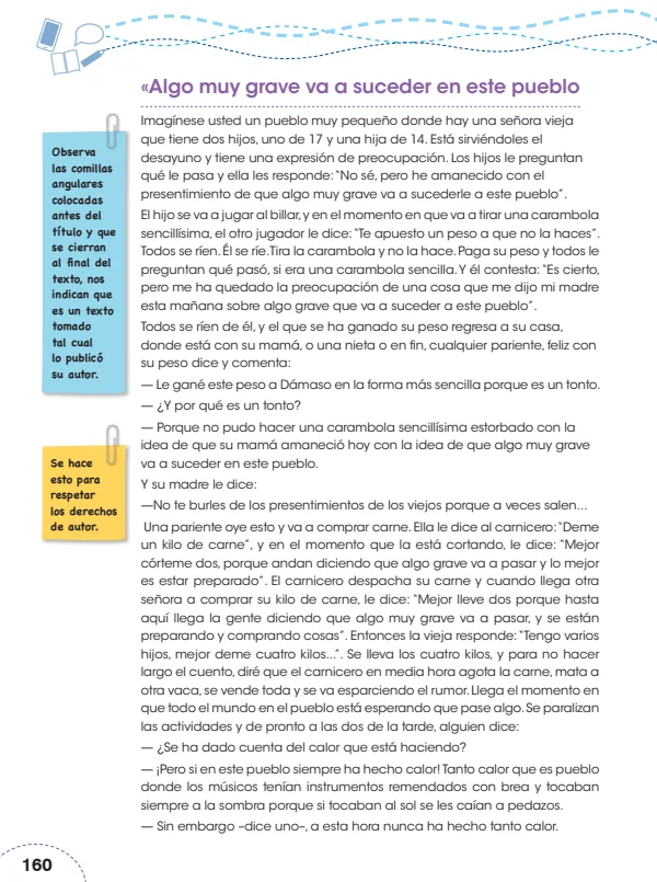 Algo muy grave va a suceder en este pueblo - 6.° grado de Primaria (MINEDU) PDF 1 Portada de Algo muy grave va a suceder en este pueblo - 6.° grado de Primaria - MINEDU