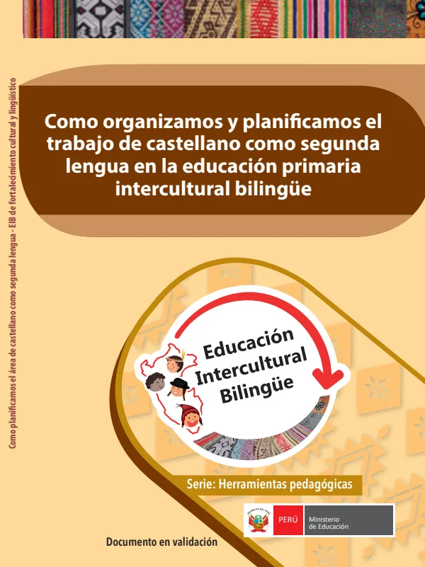 Como organizamos y planificamos el trabajo de castellano como segunda lengua en la educación primaria intercultural bilingüe (MINEDU) PDF 1 Portada de Como organizamos y planificamos el trabajo de castellano como segunda lengua - Guías docentes - MINEDU