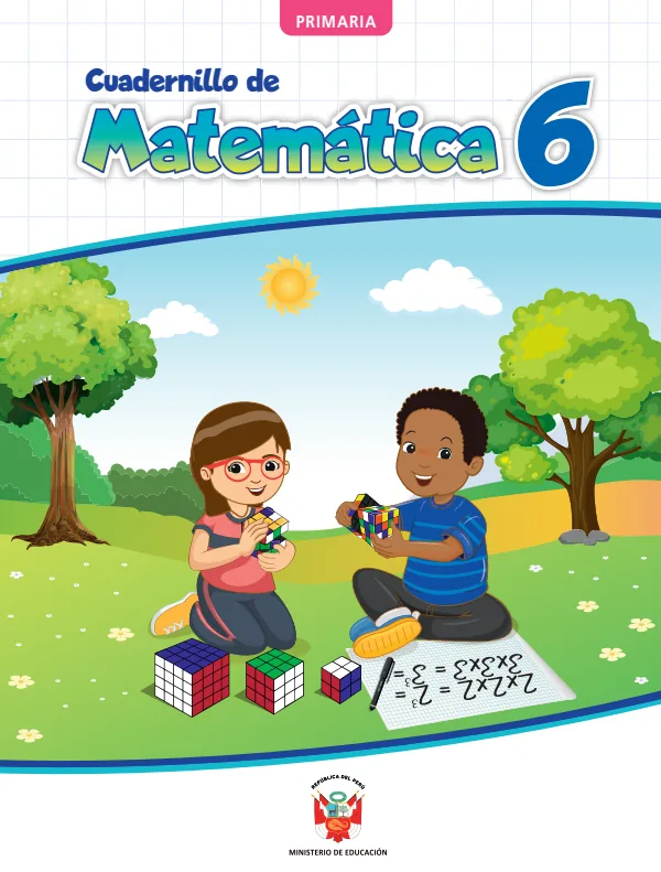 Cuadernillo de Matemática 6, sexto grado de Primaria · 2023 (MINEDU) PDF 1 Portada de Cuadernillo de Matemática 6, sexto grado de Primaria · 2023 - MINEDU