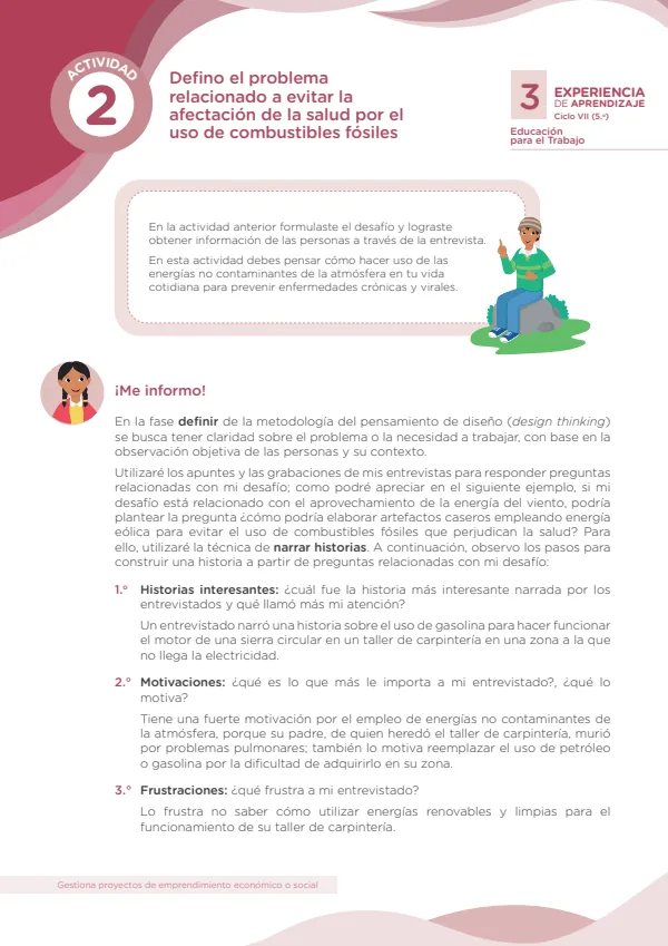 Defino el problema relacionado a evitar la afectación de la salud - 5.° grado de Secundaria (MINEDU) PDF 1 Portada de Defino el problema relacionado a evitar la afectación de la salud - 5.° grado - MINEDU