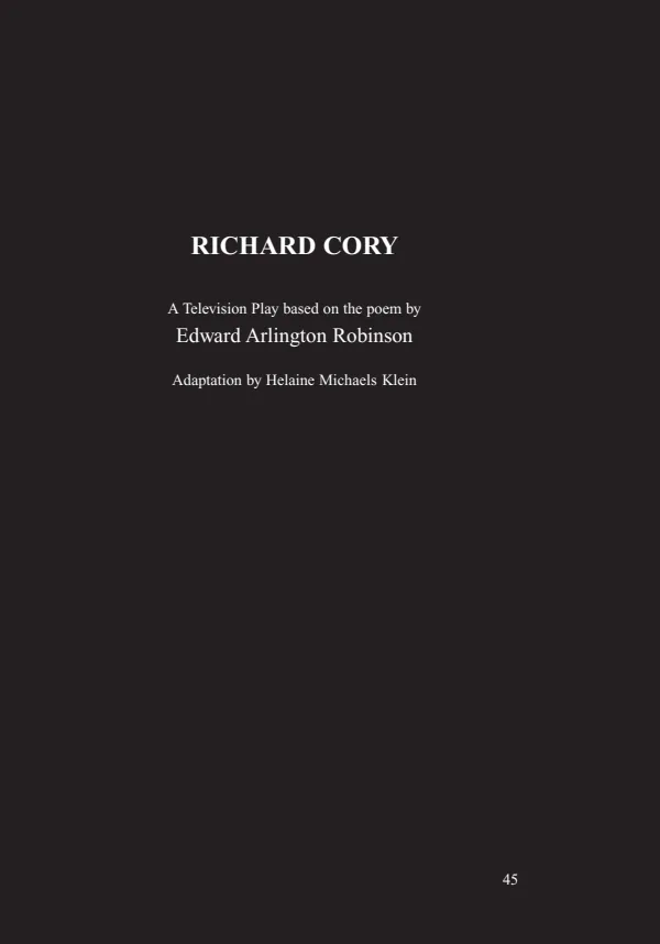 Design For Drama: Short plays: Richard Cory, A televisión play, Learning English - 5.° grado de Secundaria (MINEDU) PDF 1 Portada de Design For Drama: Short plays: Richard Cory, A televisión play, Learning English - 5.° - 5.º grado de Secundaria - MINEDU