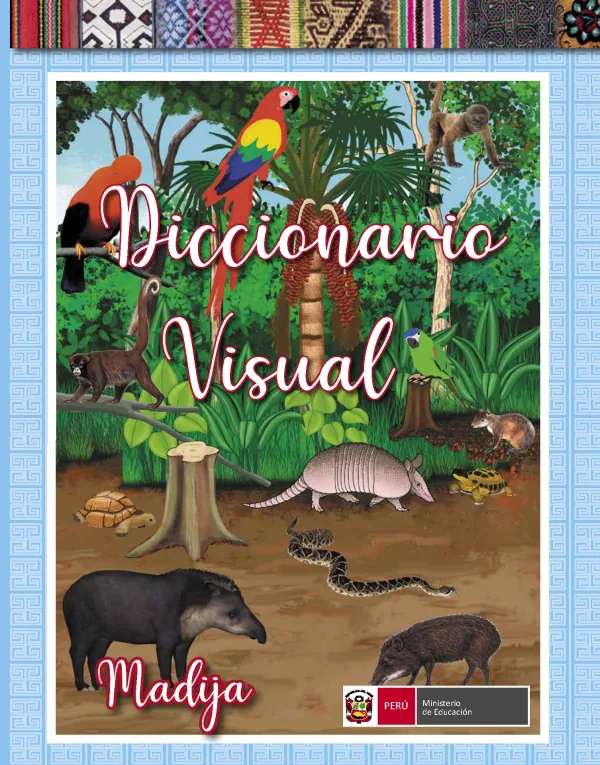 Diccionario visual en la lengua originaria Madija - Primaria (MINEDU) PDF 1 Portada de Diccionario visual en la lengua originaria Madija - Primaria - MINEDU