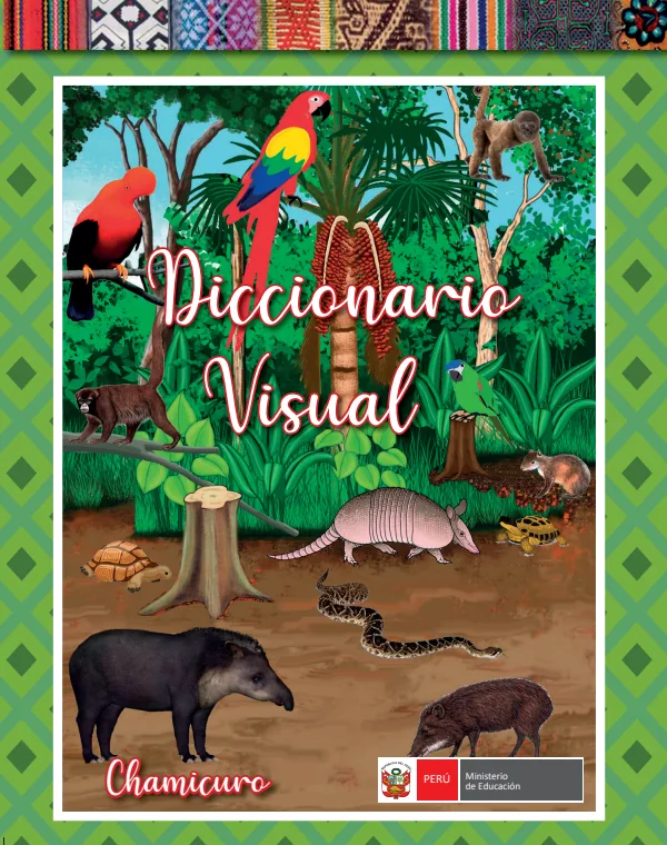 Diccionario visual en lengua Chamicuro - Primaria (MINEDU) PDF 1 Portada de Diccionario visual en lengua Chamicuro - Primaria - MINEDU