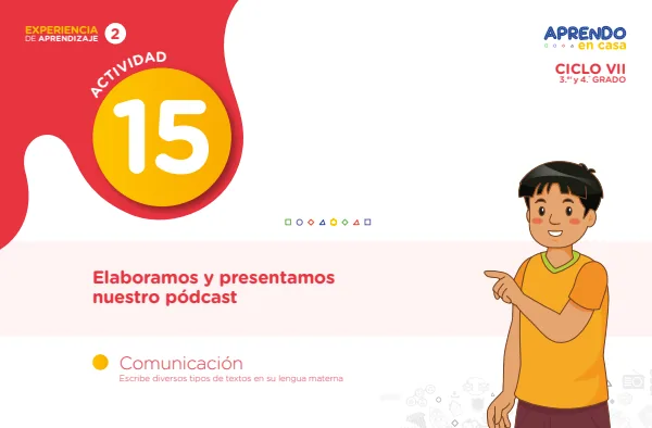 Elaboramos y presentamos nuestro pódcast - Secundaria (MINEDU) PDF 1 Portada de Elaboramos y presentamos nuestro pódcast - Secundaria - MINEDU