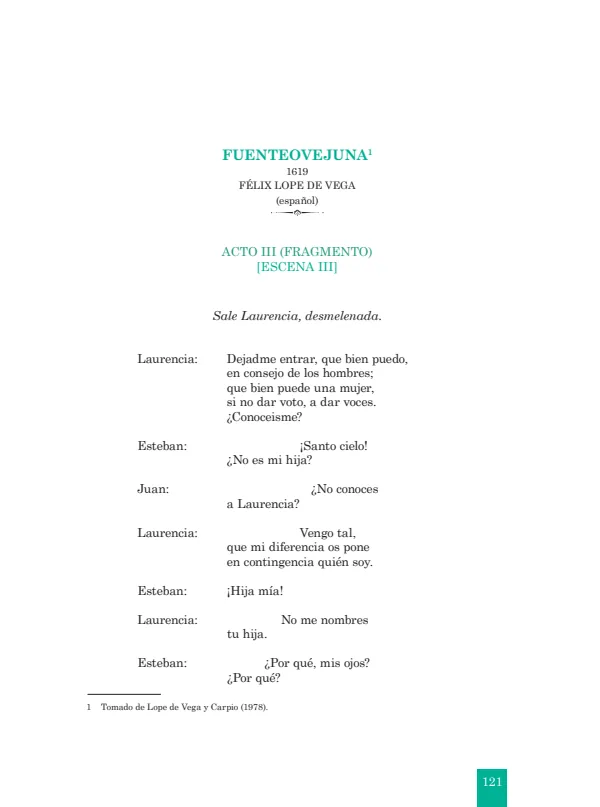 Fuente ovejuna: 1619. Félix Lope de Vega - 4.° grado de Secundaria (MINEDU) PDF 1 Portada de Fuente ovejuna: 1619. Félix Lope de Vega - 4.° grado de Secundaria - MINEDU