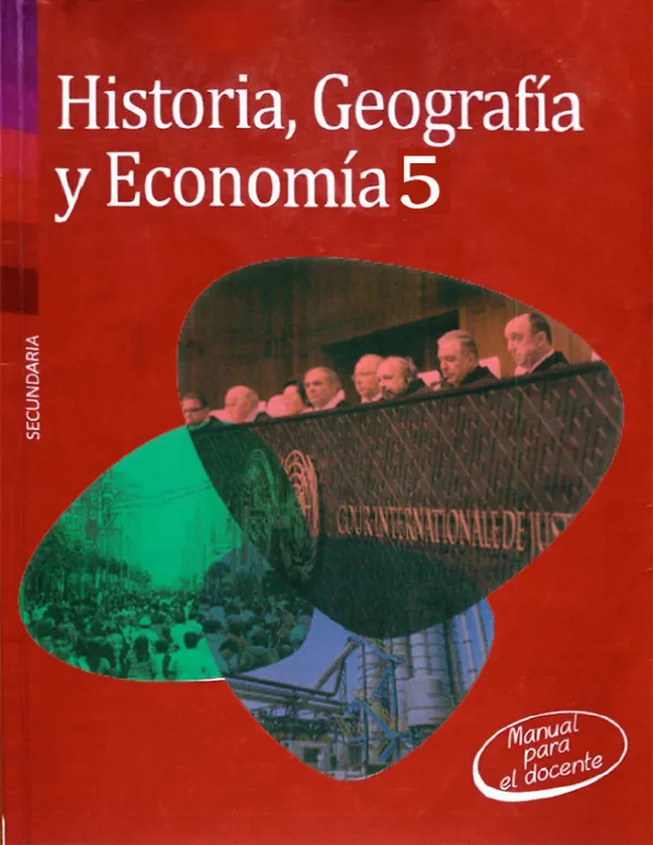 Historia, Geografía y Economía 5 - Manual para el Docente (MINEDU) PDF 1 Portada de Historia, Geografía y Economía 5 - Manual para el Docente - MINEDU
