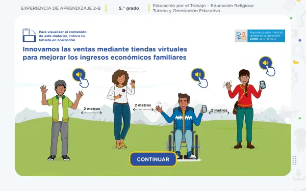 Innovamos las ventas mediante tiendas virtuales para mejorar los ingresos económicos familiares: experiencia de aprendizaje 2-B.5 (MINEDU) PDF 1 Portada de Innovamos las ventas mediante tiendas virtuales para mejorar los ingresos económicos - 5.º grado de Secundaria - MINEDU