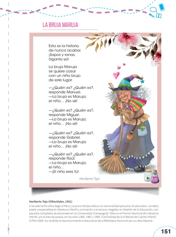 La bruja Maruja - 4.° grado de Primaria (MINEDU) PDF 1 Portada de La bruja Maruja - 4.° grado de Primaria - MINEDU