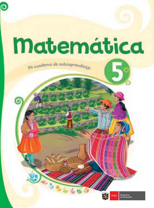 Matemática 5: mi cuaderno de autoaprendizaje - 5.° grado de Primaria (MINEDU) PDF 1 Portada de Matemática 5: mi cuaderno de autoaprendizaje - 5.° grado de Primaria - MINEDU