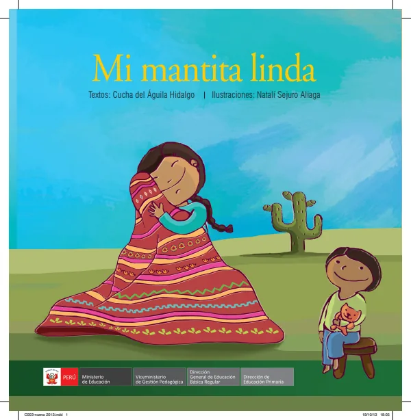 Mi mantita linda. Nivel Primaria (MINEDU) PDF 1 Portada de Mi mantita linda. Nivel Primaria - MINEDU