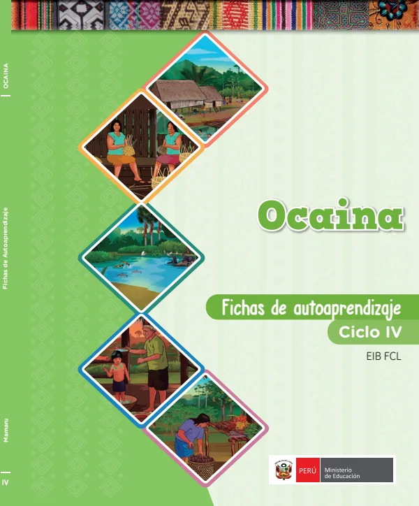 Ocaina - Fichas de autoaprendizaje Mamaru del IV Ciclo (3.er) de Primaria (MINEDU) PDF 1 Portada de Ocaina - Fichas de autoaprendizaje Mamaru del IV Ciclo (3.er) de Primaria - MINEDU