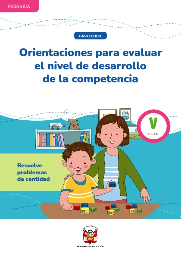 Orientaciones para docentes. Análisis de evidencias. Evaluación diagnóstica de la (PDF) 1 Portada de Orientaciones para docentes. Análisis de evidencias. Evaluación diagnóstica - MINEDU