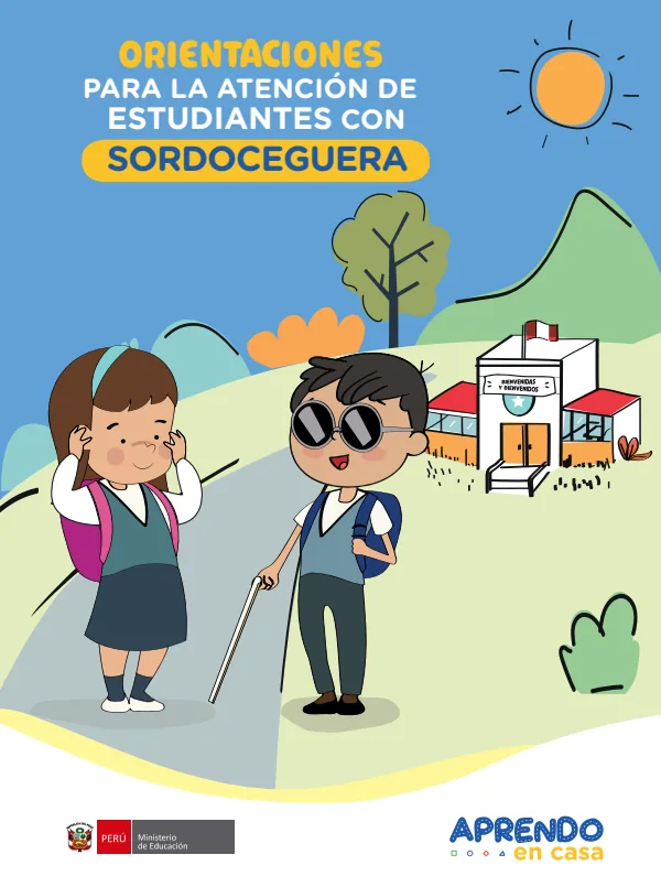 Orientaciones para la atención de estudiantes con sordoceguera (MINEDU) PDF 1 Portada de Orientaciones para la atención de estudiantes con sordoceguera - Educación Básica Especial (EBE) - MINEDU