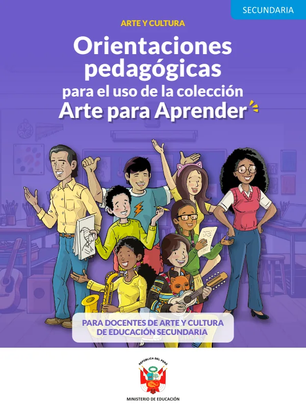 Orientaciones pedagógicas para el uso de la Colección Arte para Aprender (MINEDU) PDF 1 Portada de Orientaciones pedagógicas para el uso de la Colección Arte para Aprender - Guías docentes - MINEDU