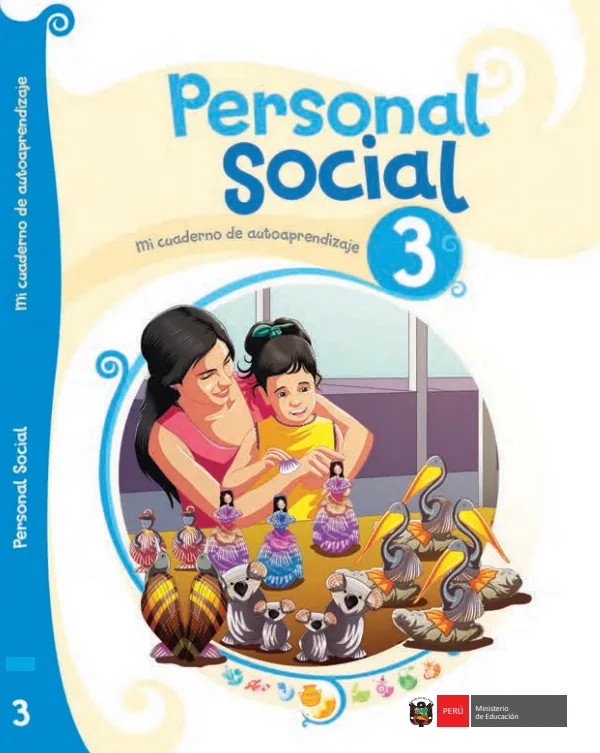 Personal Social 3: cuaderno de autoaprendizaje - 3.° grado de Primaria (MINEDU) PDF 1 Portada de Personal Social 3: cuaderno de autoaprendizaje - 3.° grado de Primaria - MINEDU