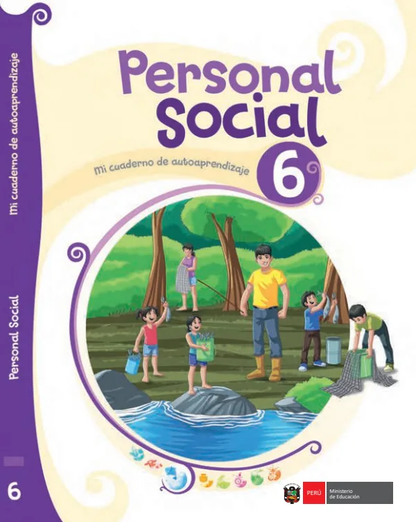 Personal Social 6: mi cuaderno de autoaprendizaje - 6.° grado de Primaria (MINEDU) PDF 1 Portada de Personal Social 6: mi cuaderno de autoaprendizaje - 6.° grado de Primaria - MINEDU