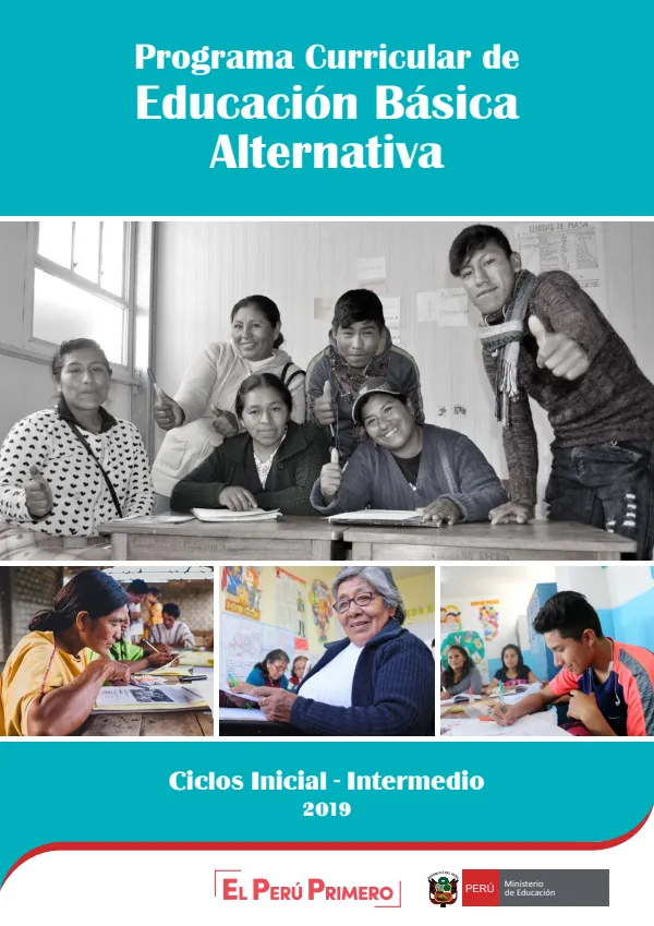 Programa curricular de Educación Básica Alternativa (ciclos Inicial e Intermedio) (MINEDU) PDF 1 Portada de Programa curricular de Educación Básica Alternativa (ciclos Inicial e Intermedio) - Educación Básica Alternativa (EBA) - MINEDU