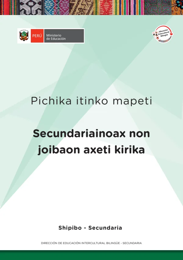 Secundariainoax non joibaon axeti kirika - Fichas de autoaprendizaje en LO de Comunicación del VII Ciclo (5.) de Secundaria (MINEDU) PDF 1 Portada de Secundariainoax non joibaon axeti kirika - Fichas de autoaprendizaje en LO - MINEDU