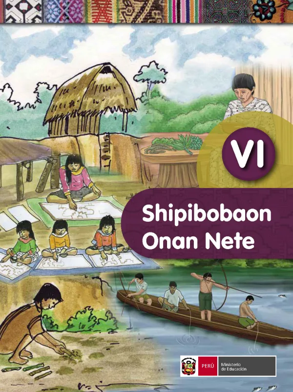 Shipibobaon onan nete VI = Saberes de los pueblos - Shipibo-konibo - Secundaria (MINEDU) PDF 1 Portada de Shipibobaon onan nete VI = Saberes de los pueblos - Shipibo-konibo - Secundaria - MINEDU