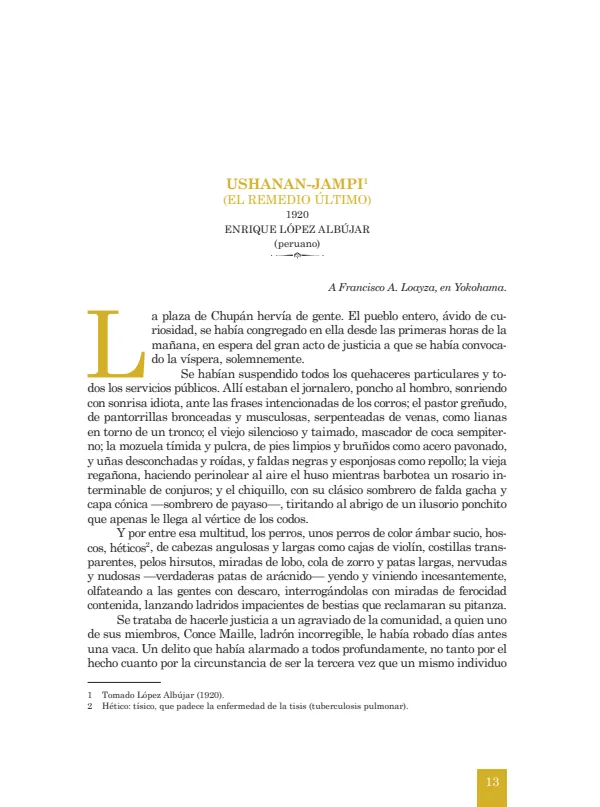 Ushanan.Jampi ( el remedio último): 1920 - 4.° grado de Secundaria (MINEDU) PDF 1 Portada de Ushanan.Jampi ( el remedio último): 1920 - 4.° grado de Secundaria - MINEDU